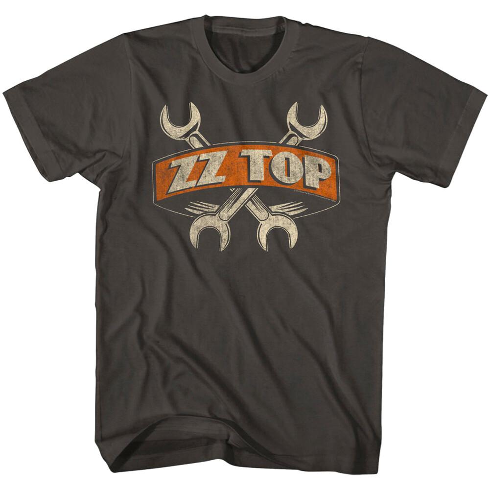 ZZ Top Wrenches Logo Men T Shirt Rock Band Live Concert Tour Tee Music Merch XXXXL