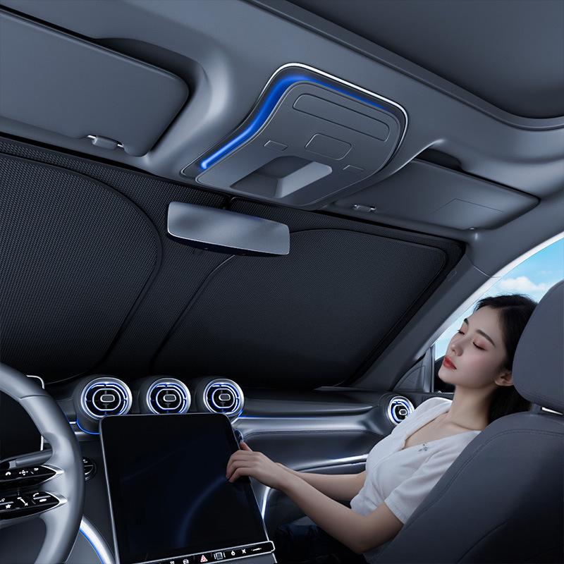 Graphene Car Sunshade: Blackout Windshield Curtain & Heat Insulation Cover