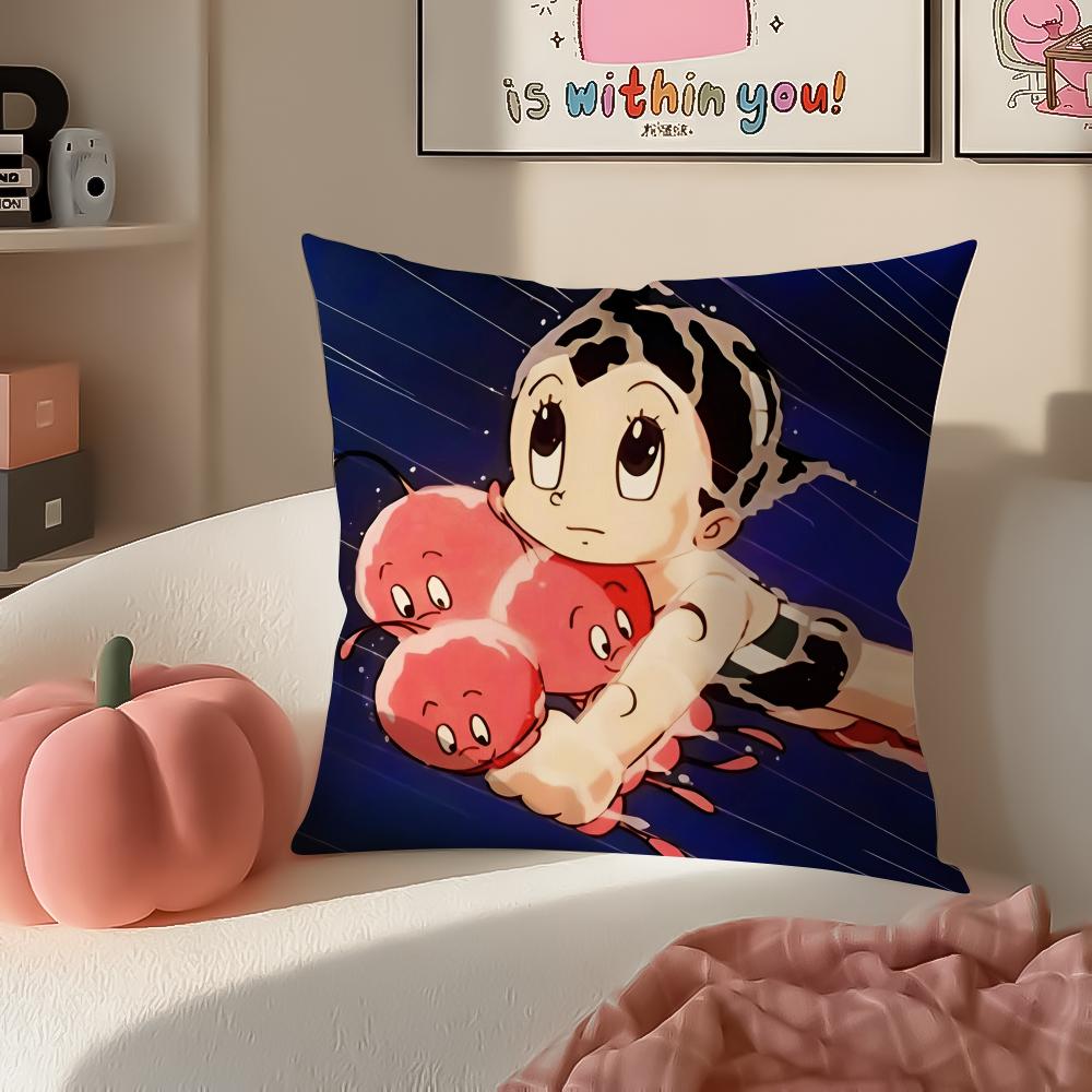 

Classic Japanese Anime AAstroboy Cushion Cover Pillowcase Short Plush Invisible zipper Room Sofa Cushion Cover 30X30cm