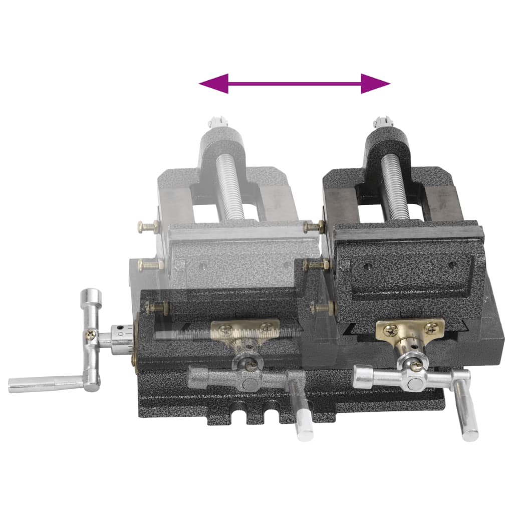 Machine Vice with Cross Slide Manual Operation 78 Mm