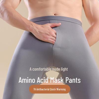 Ultra-Thin Thermal One-Piece Men's Base Layer Pants for Autumn/Winter, Fits Up To 200 Pounds