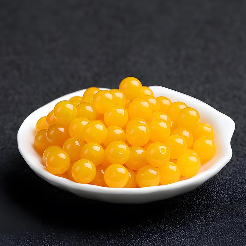 

Натуральный желтый агат класса 7A, россыпь бусин для изготовления украшений и аксессуаров ручной работы 6MM/Single Bead