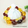 Amber Honey Multi-Faceted Necklace – Yellow, Blood Amber, Rhombus Design for Men & Women