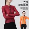 Womens Long Sleeve Cycling Jersey Lightweight Breathable Quick Dry Bike Riding Top Road