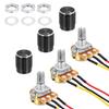 3 Pack WH148 Potentiometer B10K Ohm Single Joint Variable Resistor 3 Terminals Linear
