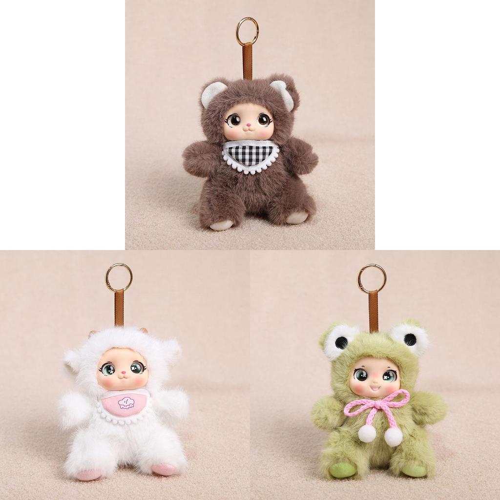 Plush Animal Keychain With Pp Cotton Filling For Kids And Adults
