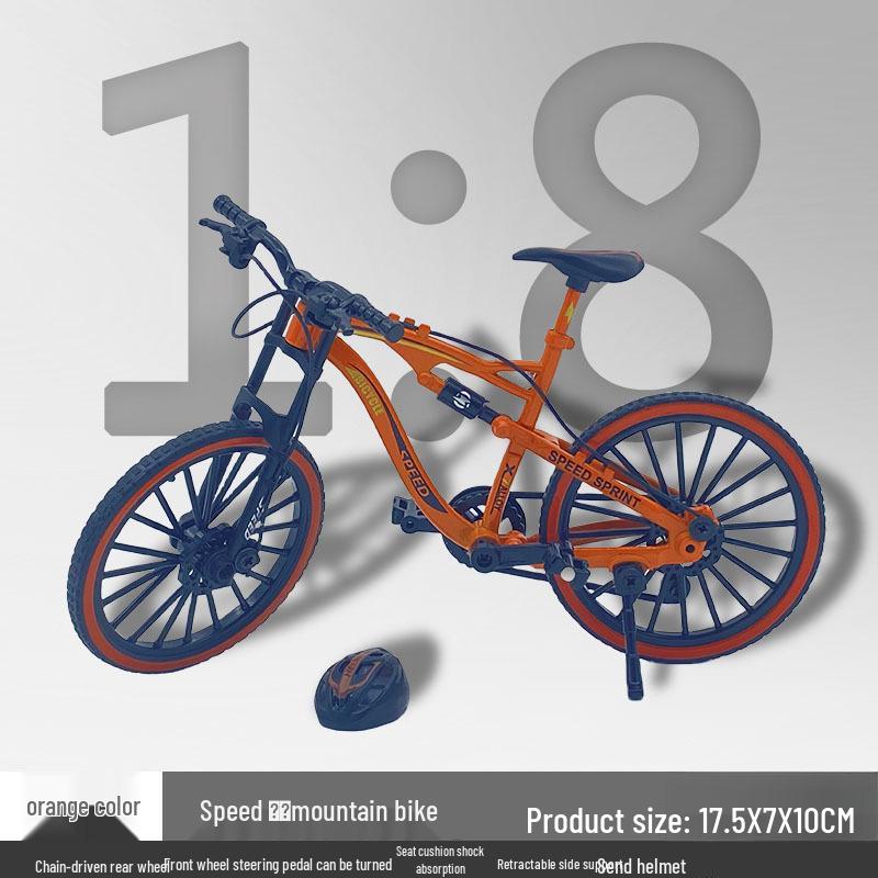 TikTok Alloy Softtail Mountain Bike Model Toy