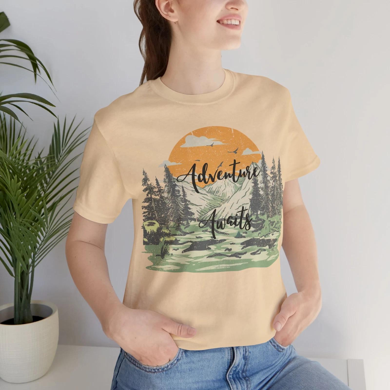 Adventure Awaits Unisex Jersey Short Sleeve Tee M