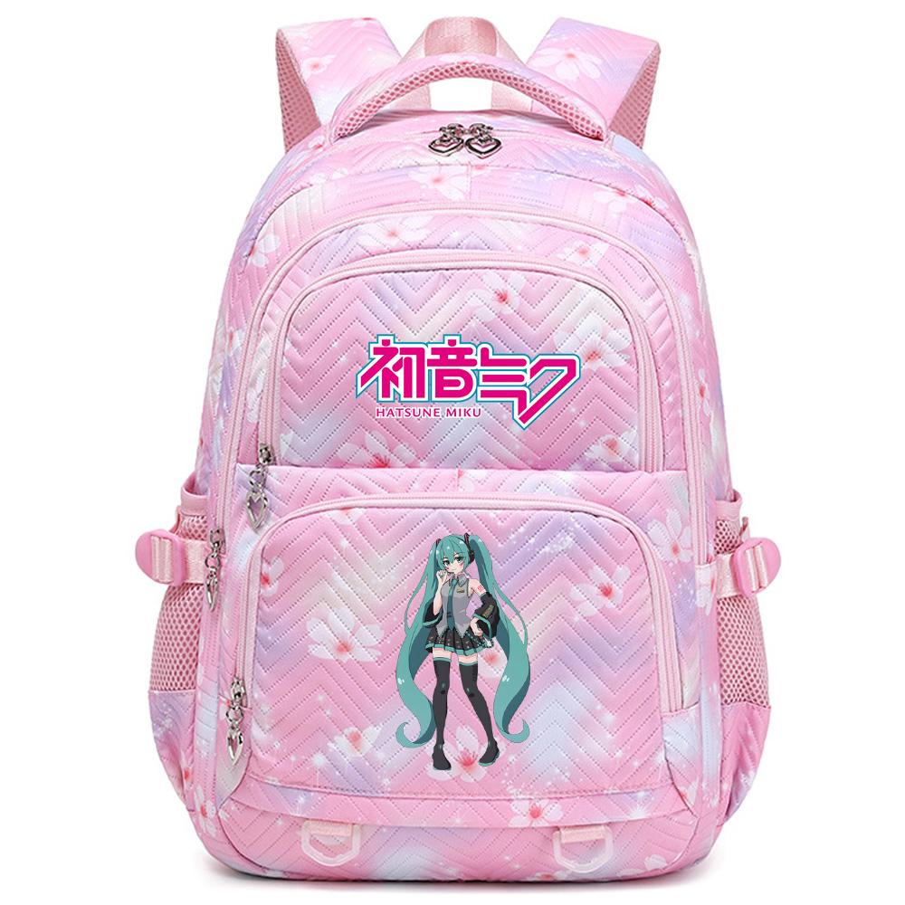 Anime Hatsune Miku Printed School Backpack Student Teenager Bookbag for Boy Girl Women Large Capacity Waterproof Backpack Travel Mochila Escolar