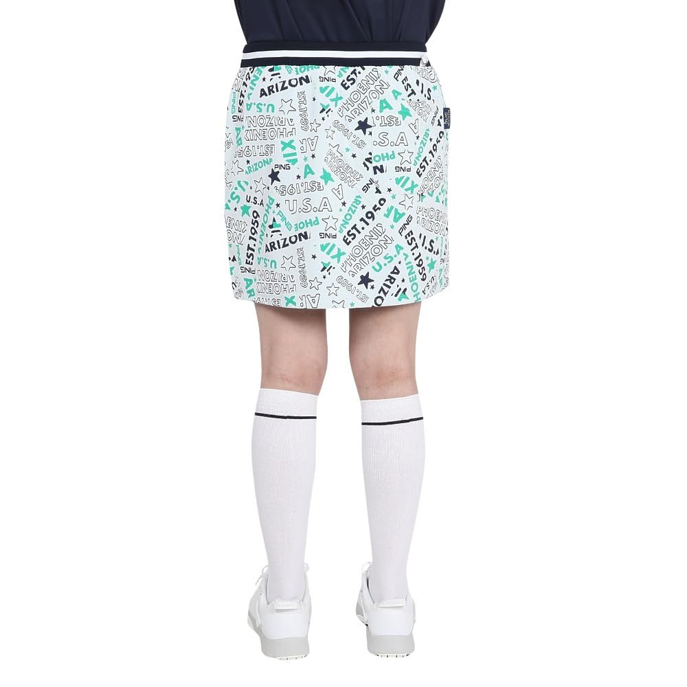 Ping Apparel Women's Collage Print Skirt with All-Way Stretch, Golf, Size 622-5134204 030, White, Medium