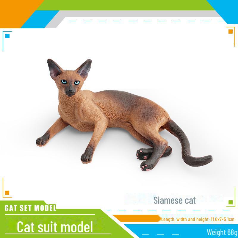 Set Jucării Pisoi Alb-Negru pentru Copii - Ornamente Model Pisică Rurală Chineză