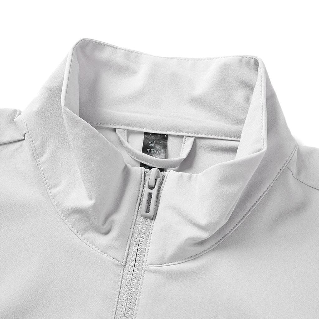 Adidas Stand Collar Long Sleeve Casual Jacket Unisex Gray JN4914