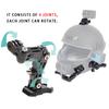 For GoPro Hero Motorcycle Helmet Extension Arm Osmo Action Sports Camera Helmet Chin Mount Accessories Set For Go Pro Insta360