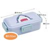 Skater Samechi Bento Box, 530ml, Antibacterial, Soft Filling, Dome-Shaped Lid, Women's, Made In Japan, PFLB6AG-A