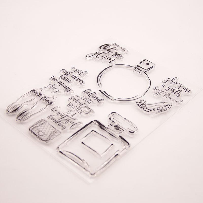 Perfume Bottle Transparent Clear Silicone Stamp Seal for DIY Scrapbooking Photo Album Decorative