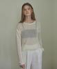 SHINE ON YOU Calm Meadow Mesh Top_Snow