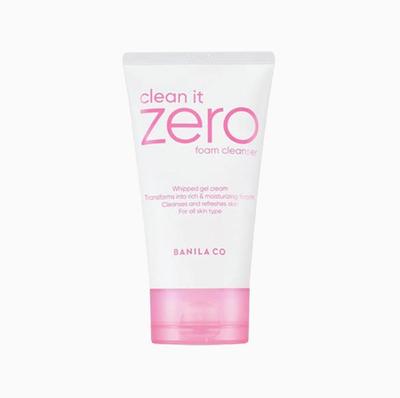 Banila Co. Jemná 120ml & 30ml Čistiaca pena: Hĺbkovo čistiaci, hydratačný, pleťový čistiaci prostriedok bez pocitu pnutia s viečkom Little Milk.