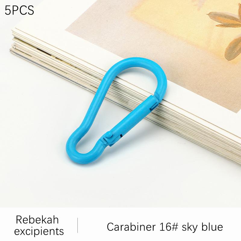 5 szt. Karabińczyk wspinaczkowy Pierścień sprężynowy Stop Otwierany Brelok Paski Części Zawieszka Klamra Zatrzaskowa Klips Hak spustowy