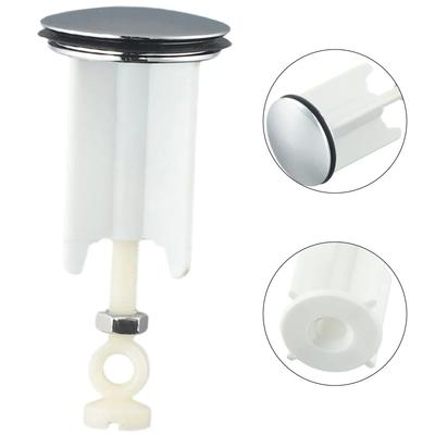 Nagelneuer Waschbeckenstöpsel Spülenstöpsel Weißes Zubehör Pop-Up-Stöpsel Tragbarer Ersatz Ersatzteile Universal 40mm