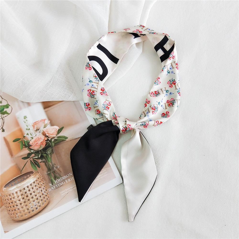 New Scarves Silk Scarves Women'S Spring And Autumn Season Long Decorative Professional Scarves Summer Thin Styles Paired With Shirts Stylish