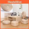Luxe Ronde Poef Tatami Zitkussen van 40 cm Gemaakt van Natuurlijk Stro Materiaal
