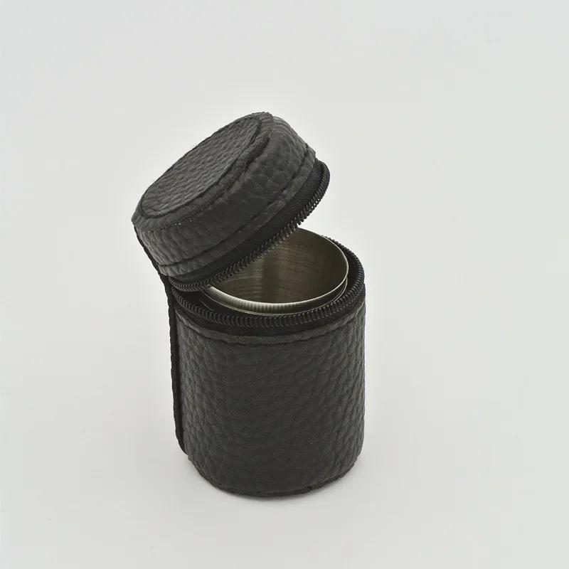 4 Teile/satz Outdoor Praktische Reise Edelstahl Tassen Mini Set Gläser Für Whisky Wein Mit Fall Tragbare Drinkware 30ml