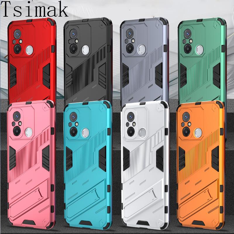 

Case For Xiaomi Redmi 9 10 9A 9C 9T 10A 10C 12C Note 11 12 Pro 9S 10S 11S 12S POCO X3 NFC 4G 5G Armor Holder Back Phone Cover POCO X3 NFC рожевий червоний колір