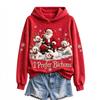 Unisex Stylish Printed Hoodie with Pockets Long Sleeve Pullover Sweatshirt for Casual Wear