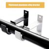 Durable Single Hang Curtain Rod Bracket Fixing Clip Thicken Hanger Hook Crossbar Furniture Hardware Rod Support Clamp