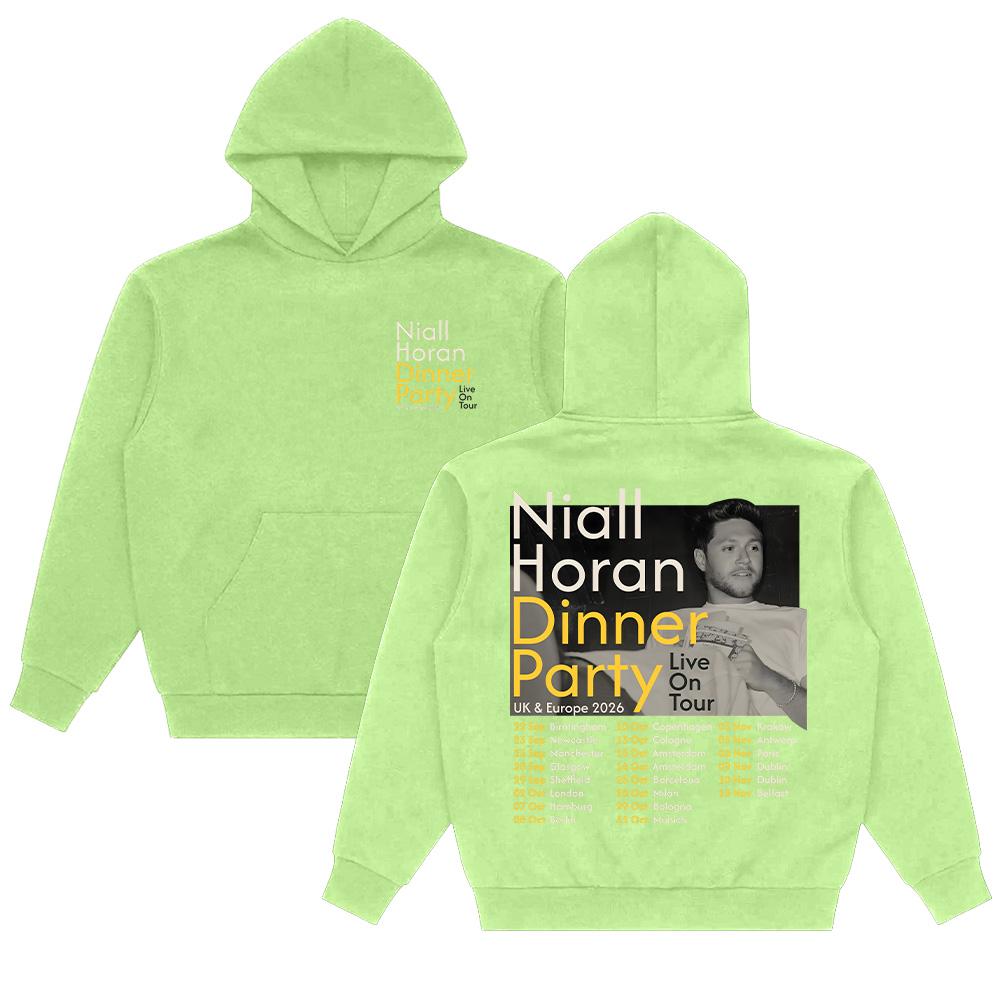 Niall Horan Dinner Party UK & Europe 2026 Live On Tour Hoodies Men Women Harajuku Hip Hop Street Sweatshirts Casual Streetwear