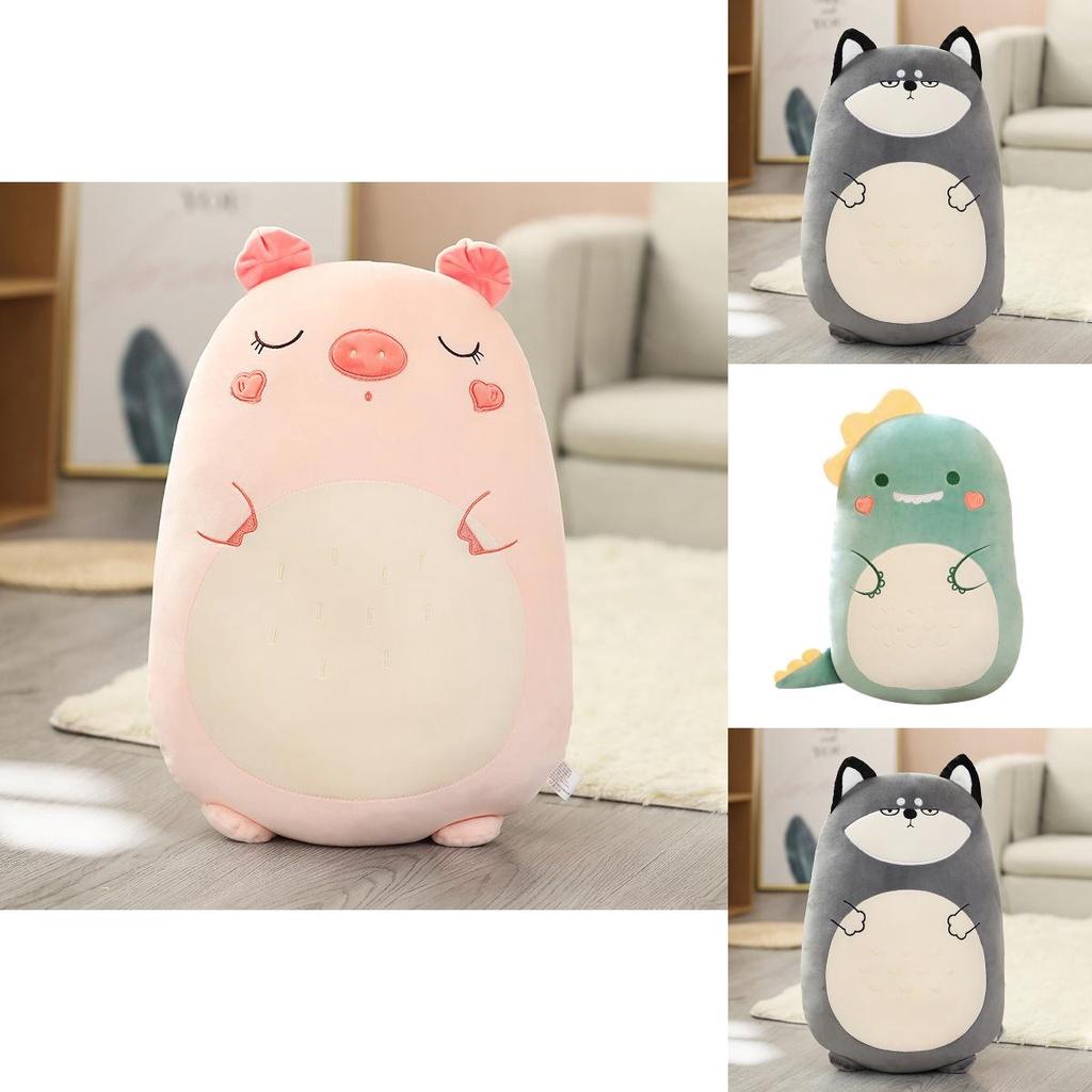 Soft And Adorable Animal Plush Toy Pillow For Children's Gift Dinosaur/lion 17.1in-31.5in