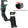 Car Rearview Mirror Phone Holder 360°Universal Mobile Phone Car Mount Holder 360° Rotation for Cell Phones GPS