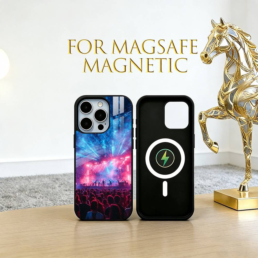 Music Festival Phone Case For iPhone17,16,15,14,13,12,11 Plus,Pro Magnetic For Magsafe Wireless Charging