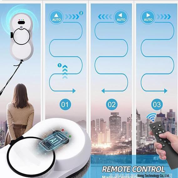 2025 Top-Selling Automatic Intelligent Window Cleaning Robot with Remote Control for High-Rise Glass