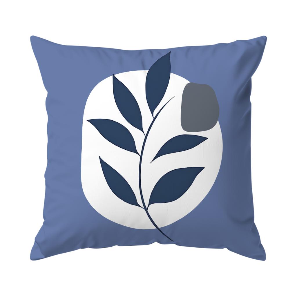 Simple Blue Geometric Pillowcase Printed Polyester 40/45/50Cm Throw Pillowcover Decorative Sofa Cushion Pillowslip Home Decor