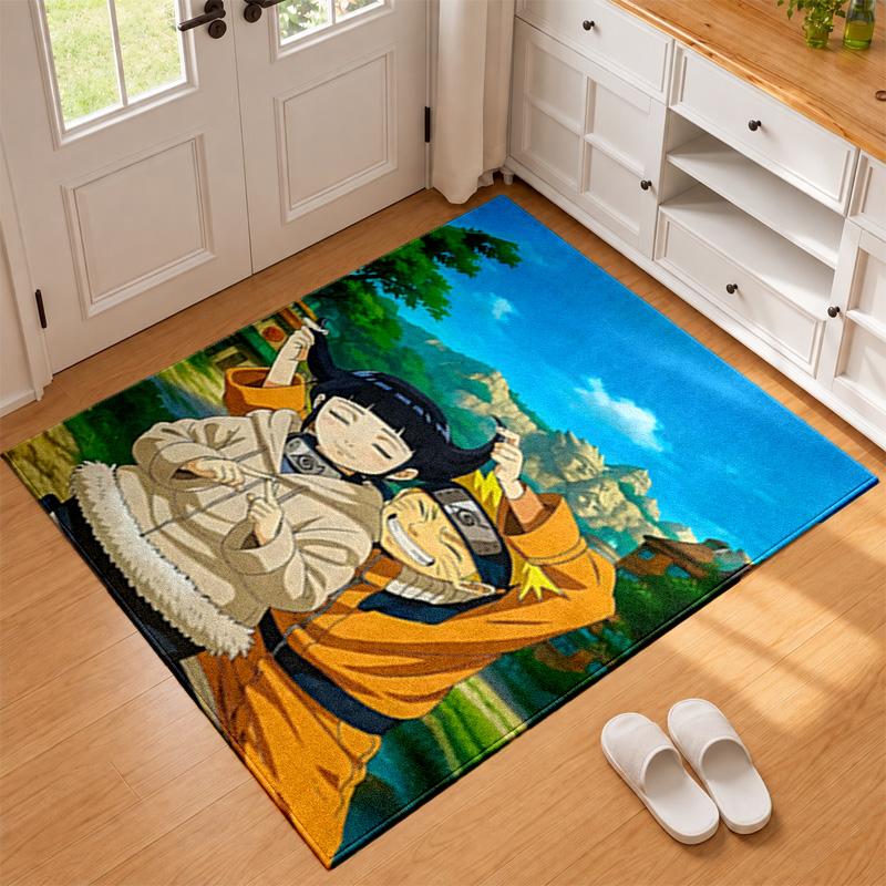 Hyuga Hinata Carpet Door Mat for Living Room or Bedroom Protective Mat Under Chair Office Decoration Christmas Gift Birthday Present