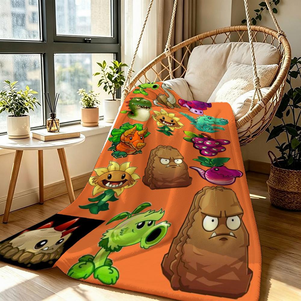 Plants Vs Zombies Game Blanket Sofa Blanket Home Decor Air Conditioning Blanket Nap Blanket Machine Washable