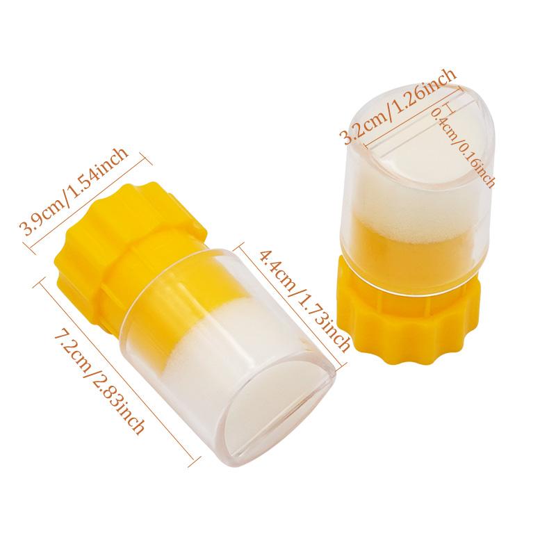 1Pcs Bee Queen Marking Bottle Bee Mark Cage Plastic One Handed Marking Catcher with Plunger Plush Garden Beekeeping Supplies