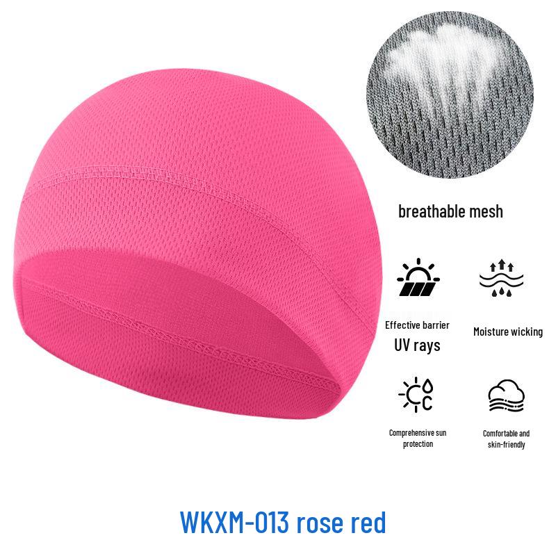 Sommer Mesh Sonnenschutz Radfahren Skull Cap - Atmungsaktiv Hochelastisch Eis Seide Sport Liner