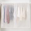 Clear Reusable Wardrobe Clothes Protectors Dustproof Hanging Organizers Clothing Rack Covers For Long Coat Garment Bag