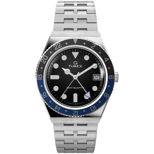 

Чоловічий годинник Timex Q GMT 38 мм, Циферблат. Один розмір, 38 мм годинник-браслет Q GMT
