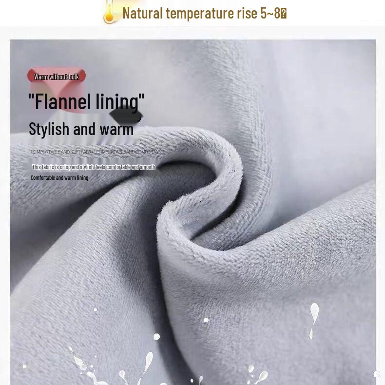 Women's Light Blue Fleece-Lined Wide-Leg Jeans - Winter New Straight-Leg Warm Pants for Students