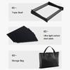 3 Tier Folding Storage Shelf Multi-Function Metal Storage Rack Heavy Duty Portable Camping Organizer for Outdoor Activities