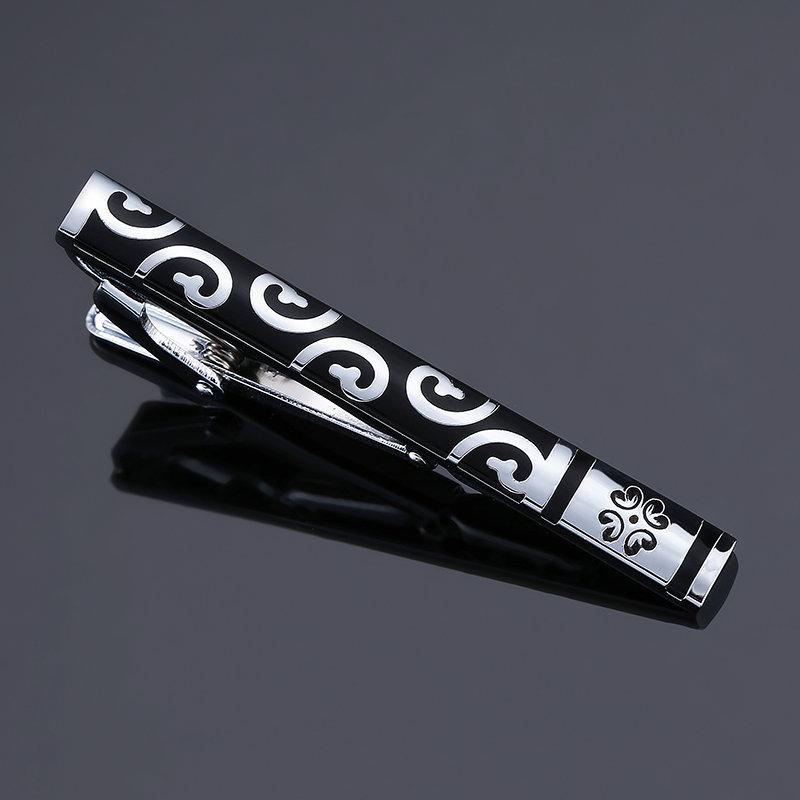 high-end Tie Clip Classic golden Clasp Pin for men's Accessories jewelry gifts
