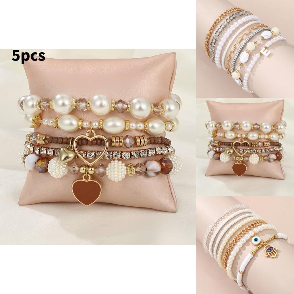 Handmade Pearl Bracelets For Women Geometric Style Fashion Perfect Gift For Her