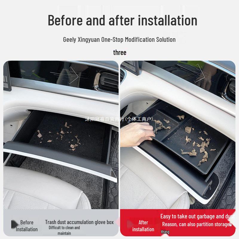 Geely Vision Passenger Seat Glove Box Organizer and Interior Storage Drawer