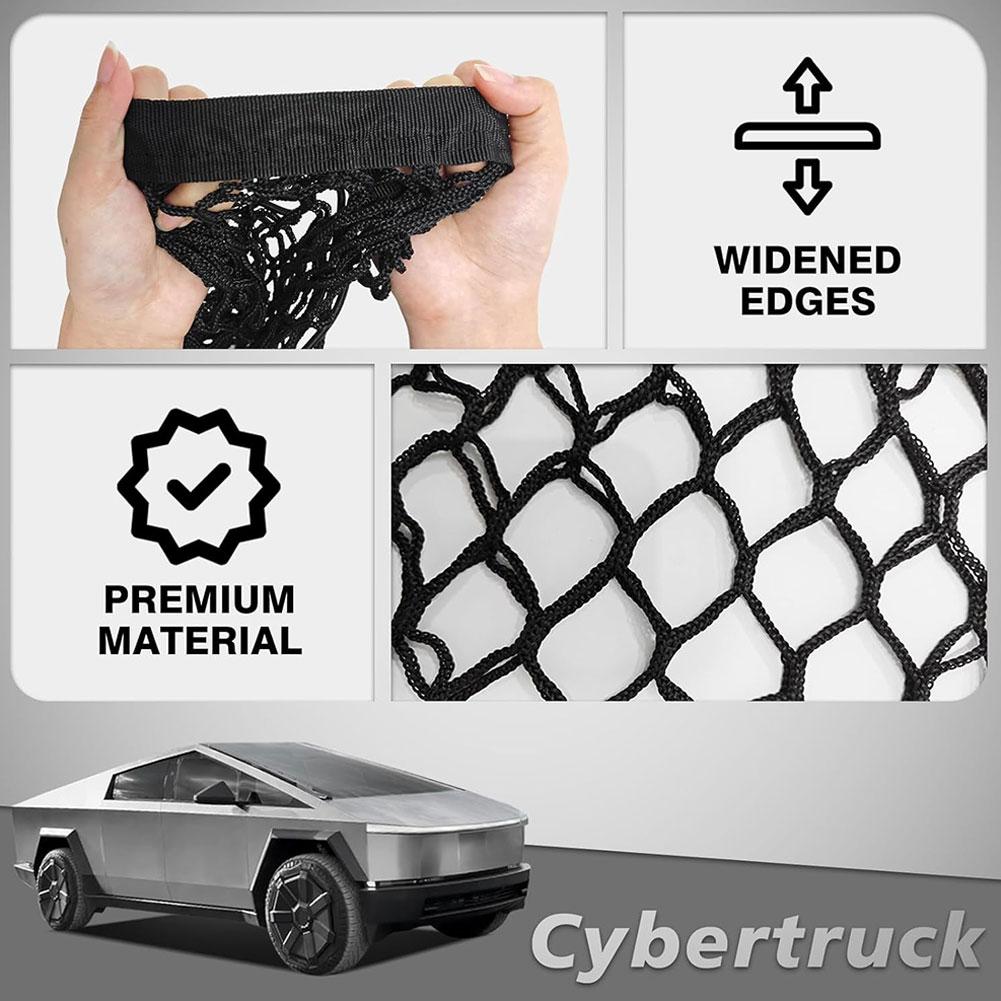 For Tesla Cybertruck 2024 Cargo Net Trunk Bed Organizer Mesh Storage Net Trunk Accessories Grocery Holder