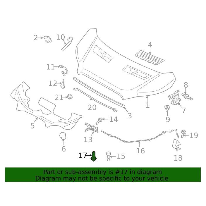 2PCS Retainer Clip Hood Support Prop Rod Clip for Ford Transit 2015-2024, E-Transit   2024 W715984S300 W715984-S300