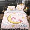 Magical Unicorn Bedding Sets Quilt Bed Cover Comforter Duvet Cover Pillow Case 2-3 Pieces Sets Kids Adult Bedroom Decoration