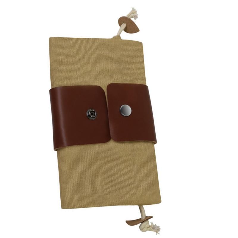 

Foldable Waxed Canvas Foraging Pouch Hiking Waist Pack with Drawstring Leather Mushroom Belt for Camping and Hunting хакі